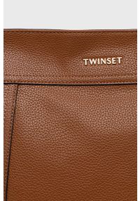 TwinSet - Twinset Torebka kolor brązowy. Kolor: brązowy #2