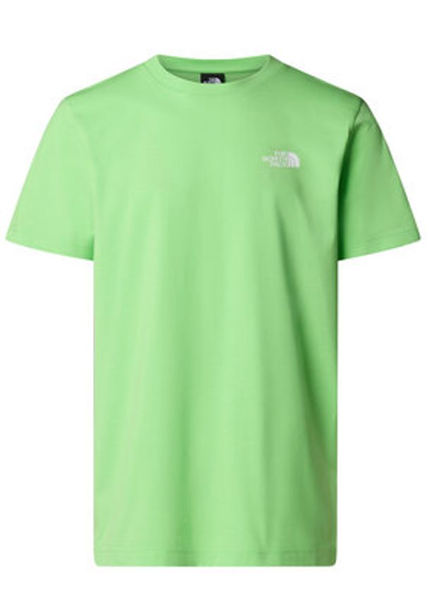 The North Face T-Shirt SS Simple Dome NF0A87NG Zielony Regular Fit. Kolor: zielony. Materiał: syntetyk