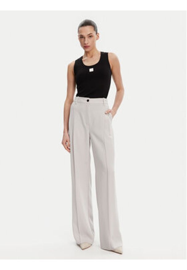 Fracomina Top FP25ST2001J40101 Czarny Slim Fit. Kolor: czarny. Materiał: bawełna