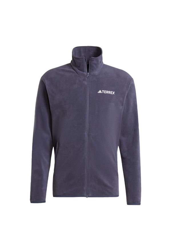 Adidas - Kurtka Multi Essentials Full-Zip Fleece. Kolor: niebieski. Materiał: polar, materiał