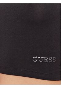 Guess Bluzka W3GI28 K68D2 Czarny Boxy Fit. Kolor: czarny. Materiał: wiskoza