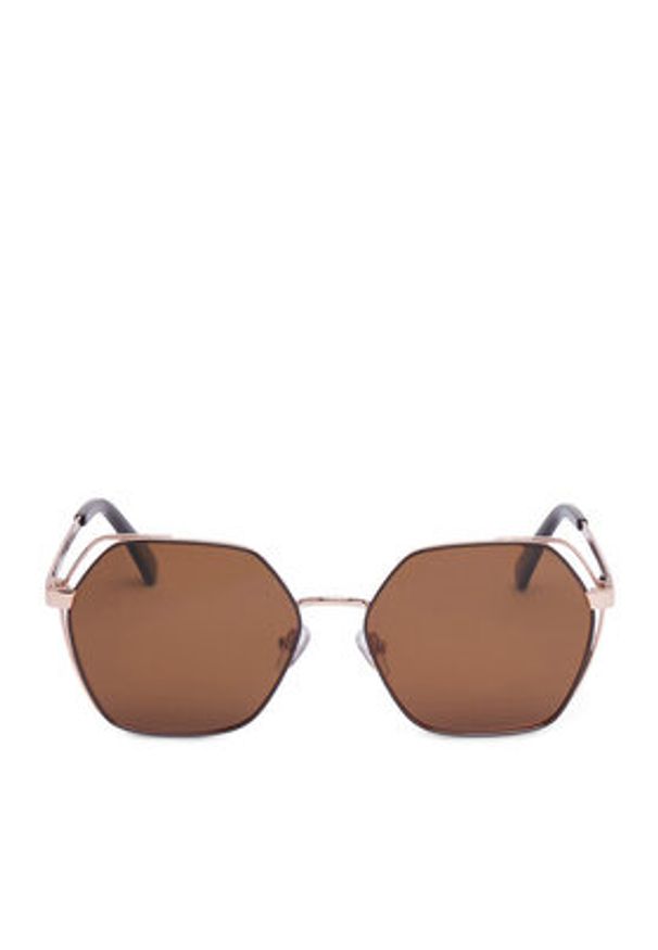 Nine West Okulary przeciwsłoneczne CEO-NW55240S Złoty. Kolor: złoty