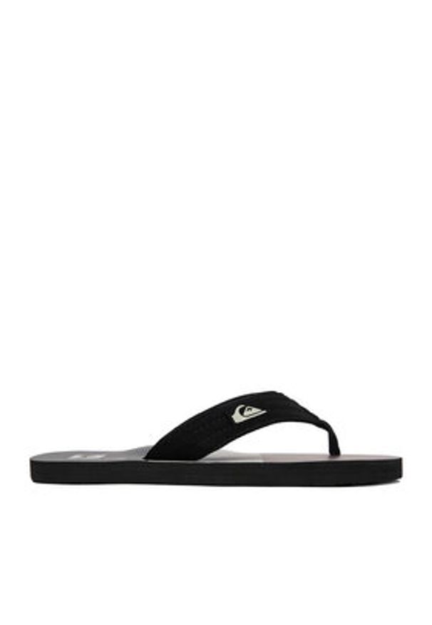 Quiksilver Japonki EO-DUNE CQ10036MEUX Czarny. Kolor: czarny. Materiał: skóra