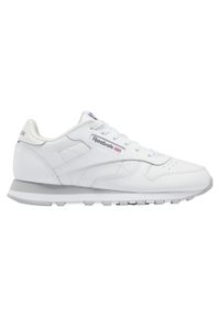 Buty do chodzenia dla dzieci Reebok Classic Leather. Okazja: na co dzień. Zapięcie: sznurówki. Kolor: wielokolorowy. Materiał: skóra, syntetyk, materiał, tkanina. Szerokość cholewki: normalna. Model: Reebok Classic. Sport: turystyka piesza #1