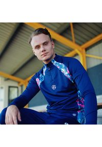 CHAMPIONS LEAGUE - Dres piłkarski dla dorosłych Champions League. Kolor: niebieski. Materiał: dresówka. Sport: piłka nożna #1