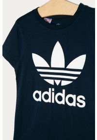 adidas Originals - T-shirt dziecięcy 128-164 cm. Okazja: na co dzień. Kolor: niebieski. Materiał: bawełna, dzianina. Wzór: nadruk. Styl: casual #2