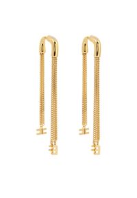 Elisabetta Franchi Kolczyki OR-01A-46E2-V320 Złoty. Materiał: metalowe. Kolor: złoty