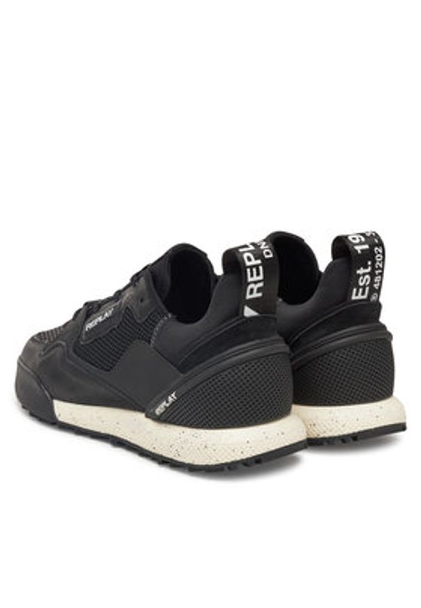 Replay - REPLAY Sneakersy GMS8L .000.C0015L Czarny. Kolor: czarny. Materiał: skóra