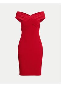 Lauren Ralph Lauren - LAUREN RALPH LAUREN Sukienka koktajlowa 253936390009 Czerwony Slim Fit. Kolor: czerwony. Materiał: syntetyk. Styl: wizytowy #3