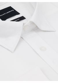 Pako Lorente - PAKO LORENTE – Biała bawełniana koszula męska. Kolor: czarny, biały, niebieski. Materiał: bawełna. Długość rękawa: długi rękaw. Długość: długie. Wzór: gładki #9