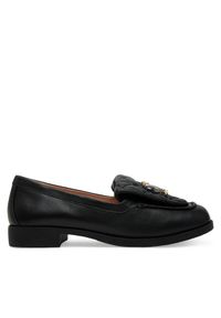 Love Moschino - LOVE MOSCHINO Loafersy JA10032G1MIE0000 Czarny. Kolor: czarny. Materiał: skóra #1