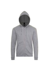 SOL'S - Bluza Z Kapturem Dla Dorosłych Unisex Stone. Typ kołnierza: kaptur. Kolor: szary