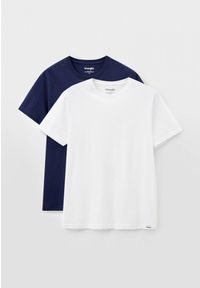 Wrangler - WRANGLER SS 2 PACK TEE MĘSKI T-SHIRT KOSZULKA NAVY W7BADH114