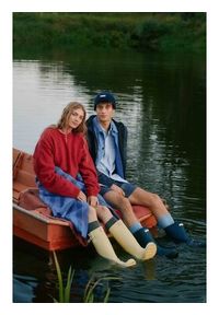 Hunter Kalosze HFW-006 Żółty. Kolor: żółty. Materiał: kauczuk #8