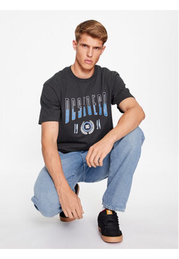DC Shoes T-Shirt Dropout Tees ADYZT05304 Czarny Regular Fit. Kolor: czarny. Materiał: bawełna
