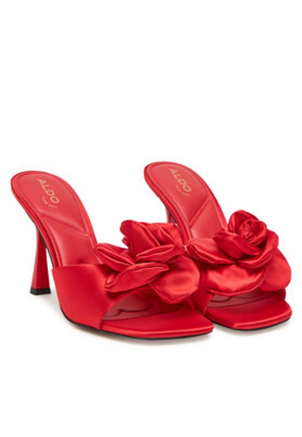 Aldo Klapki Redrose 13922315 Czerwony. Kolor: czerwony. Materiał: materiał