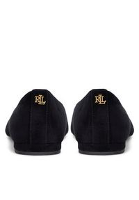 Lauren Ralph Lauren - LAUREN RALPH LAUREN Baleriny 802871265008 Czarny. Kolor: czarny. Materiał: zamsz, skóra