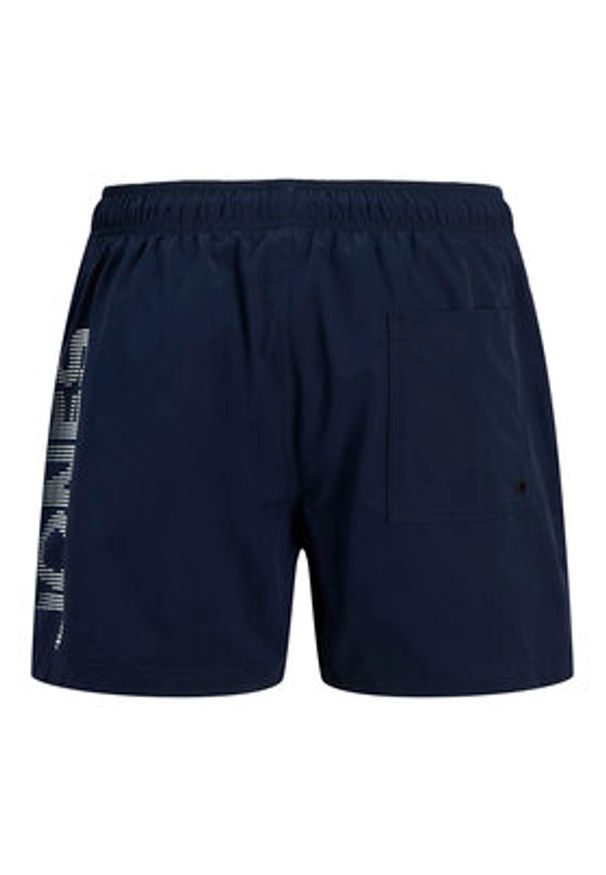 Jack & Jones - Jack&Jones Szorty kąpielowe Maui 12275129 Granatowy Regular Fit. Kolor: niebieski. Materiał: syntetyk
