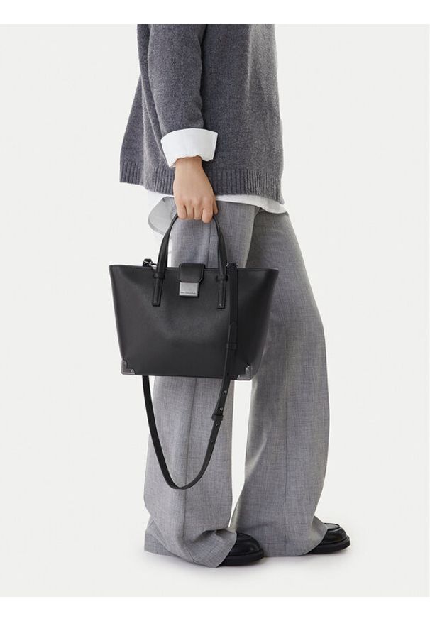 Karl Lagerfeld - KARL LAGERFELD Torebka B1W30256 Czarny. Kolor: czarny. Materiał: skórzane