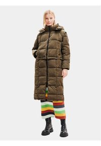 Desigual Płaszcz zimowy 23WWEW39 Zielony Oversize. Kolor: zielony. Materiał: syntetyk. Sezon: zima