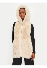 Rinascimento Bezrękawnik CFC0118310003 Beżowy Regular Fit. Kolor: beżowy. Materiał: syntetyk. Długość rękawa: bez rękawów #5