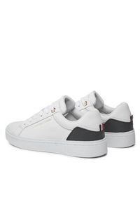 TOMMY HILFIGER - Tommy Hilfiger Sneakersy Elevated Essential Court Sneaker FW0FW07635 Biały. Kolor: biały. Materiał: skóra #3