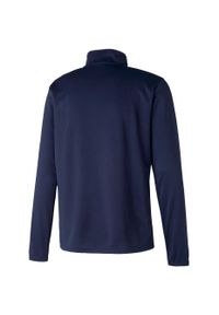 Bluza piłkarska męska Puma teamRISE 1 4 Zip Top. Kolor: niebieski. Materiał: poliester. Sport: piłka nożna