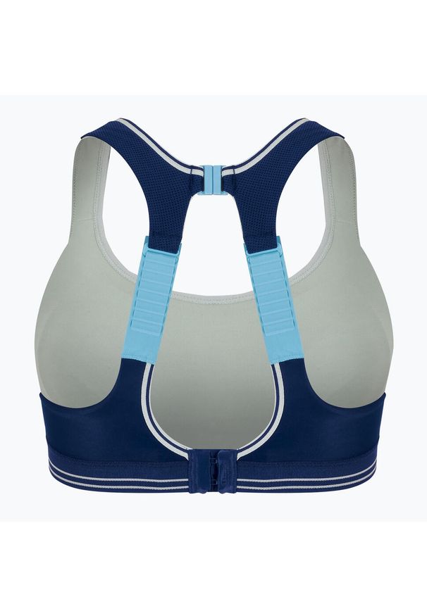 Biustonosz treningowy Shock Absorber Ultimate Run Bra. Kolor: niebieski. Sport: bieganie