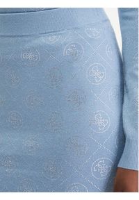Guess Spódnica mini W6RD0O Z3JD2 Błękitny Regular Fit. Kolor: niebieski. Materiał: syntetyk #2