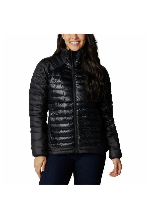 columbia - Kurtka Puchowa Columbia Labyrinth Loop Jacket Damska Zimowa. Kolor: czarny. Materiał: puch. Sezon: zima. Sport: turystyka piesza