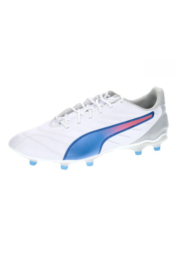 Puma - Buty piłkarskie męskie PUMA King Pro FG/AG. Kolor: szary, niebieski, wielokolorowy. Sport: piłka nożna