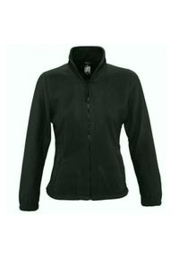 SOL'S - Damska Bluza Polarowa North Fleece Jacket. Kolor: zielony. Materiał: polar. Sezon: zima