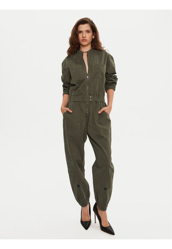 One Teaspoon Kombinezon 26637 Khaki Relaxed Fit. Kolor: brązowy. Materiał: bawełna