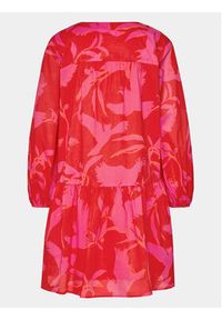 Seafolly Sukienka letnia Birds Of Paradise 55165-CU Różowy Relaxed Fit. Kolor: różowy. Materiał: bawełna. Sezon: lato