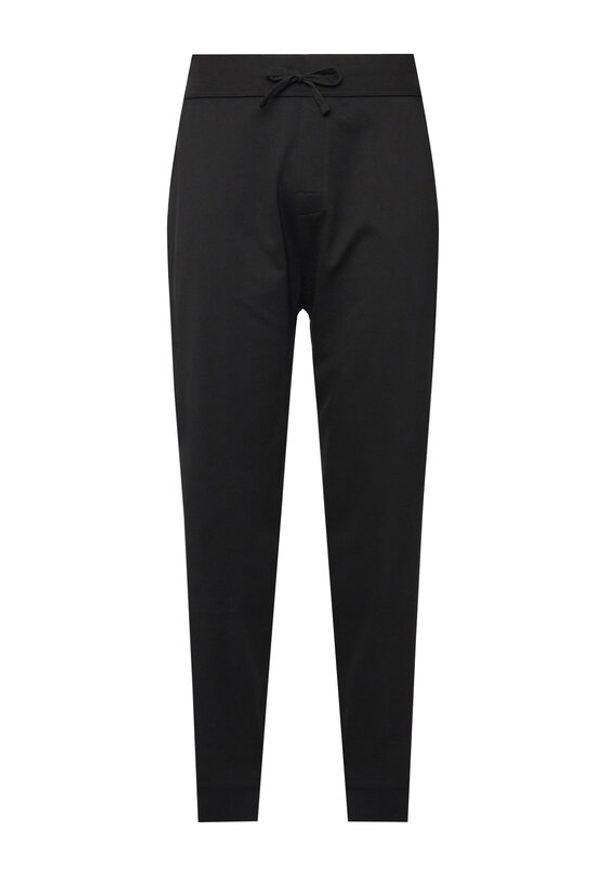 BOSS Spodnie dresowe Authentic Pants 50554784 Czarny Regular Fit. Kolor: czarny. Materiał: bawełna