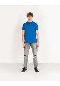 Pepe Jeans Koszulka Polo "Lucas" | PM541431 | Lucas | Mężczyzna | Niebieski. Okazja: na co dzień. Typ kołnierza: polo. Kolor: niebieski. Materiał: bawełna. Wzór: nadruk. Styl: casual #1