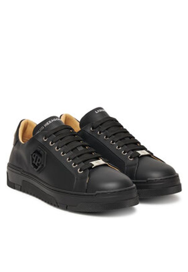 Philipp Plein - PHILIPP PLEIN Sneakersy PAES USC0722 PLE005N020 Czarny. Kolor: czarny. Materiał: skóra