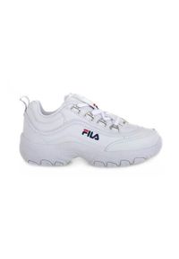 Buty do chodzenia dla dzieci Fila Strada Low Junior białe. Zapięcie: sznurówki. Kolor: biały. Sport: turystyka piesza