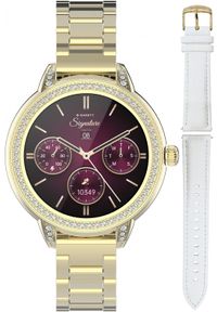 GARETT - Smartwatch Garett Smartwatch damski Garett 5904238485095 złoty bransoleta. Rodzaj zegarka: smartwatch. Kolor: złoty #1