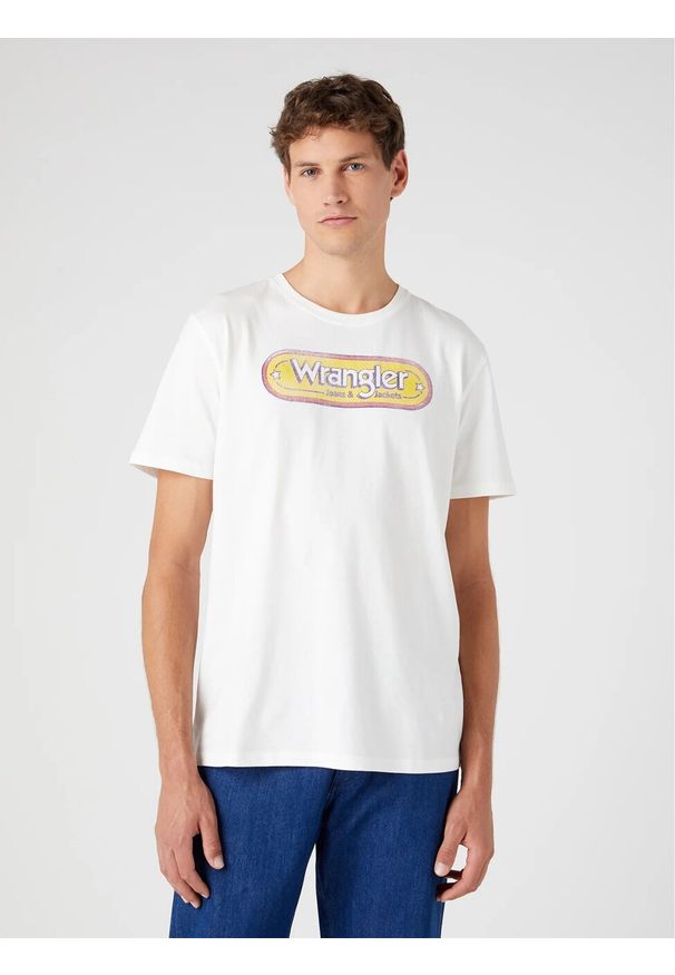 Wrangler - WRANGLER BRANDED TEE MĘSKI T-SHIRT KOSZULKA LOGO NADURK WORN W773EEW02 112331866