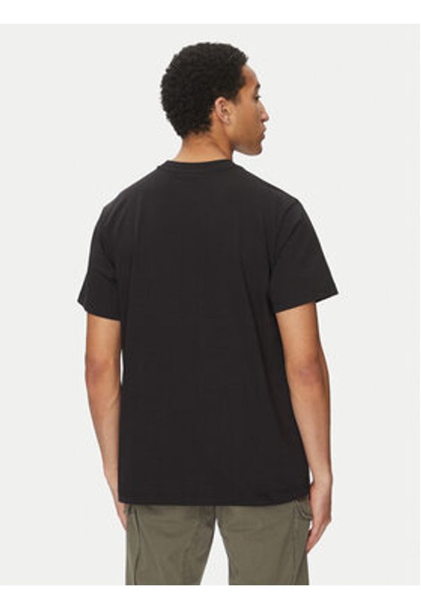 G-Star RAW - G-Star Raw T-Shirt Floock G-Script D25148-C784 Czarny Regular Fit. Kolor: czarny. Materiał: bawełna