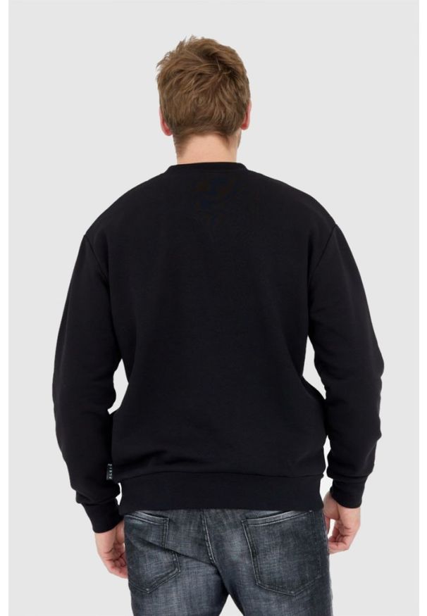 Philipp Plein - PHILIPP PLEIN Czarna bluza męska hexagon, Rozmiar XXL. Kolor: czarny