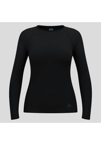 Bluza termoaktywna damska Odlo Performance Light Eco BL Top Crew Neck LS. Kolor: wielokolorowy, czarny, szary