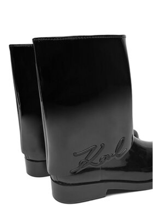 Karl Lagerfeld - KARL LAGERFELD Kalosze Kalosh KL47064S Czarny. Kolor: czarny. Materiał: guma