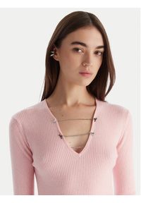Patrizia Pepe Sweter 2K0331/K7S0-M555 Różowy Regular Fit. Kolor: różowy. Materiał: wiskoza