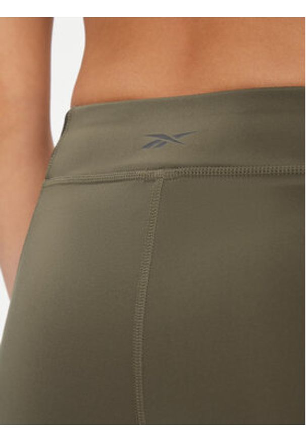 Reebok Legginsy Yoga Performance IM4048 Zielony Fitted Fit. Kolor: zielony. Materiał: syntetyk