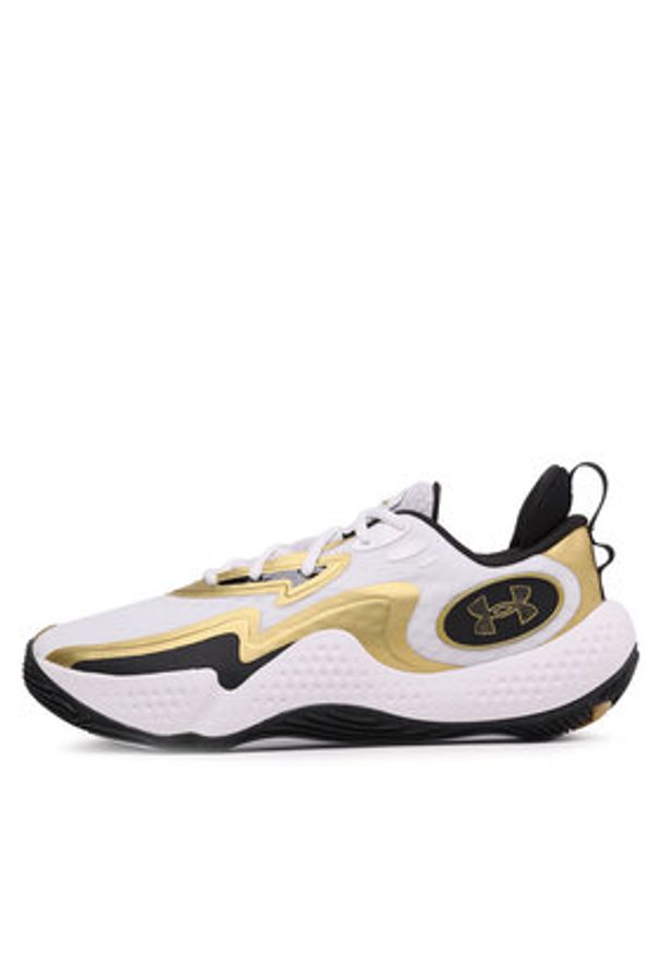 Under Armour Buty do koszykówki Ua Spawn 5 3026285-101 Biały. Kolor: biały. Materiał: materiał. Sport: koszykówka