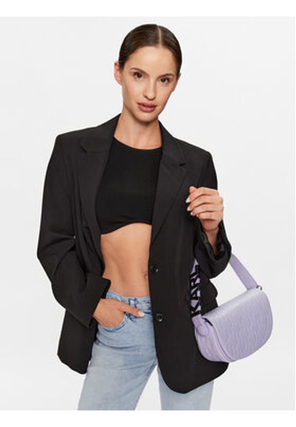 Karl Lagerfeld - KARL LAGERFELD Torebka 230W3089 Fioletowy. Kolor: fioletowy. Materiał: skórzane