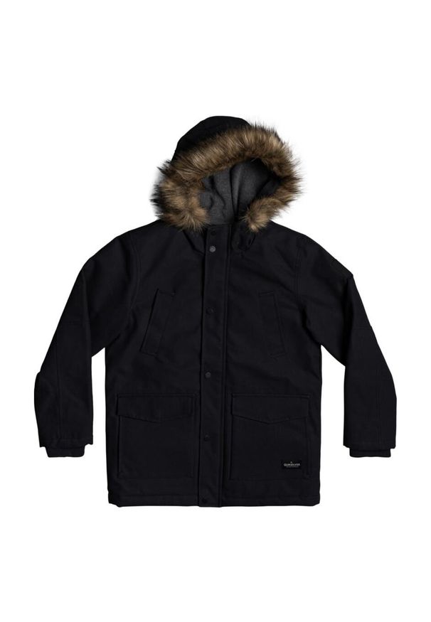 Kurtka zimowa dla dzieci Quiksilver Storm Drop. Kolor: czarny. Materiał: puch. Sezon: zima. Styl: sportowy