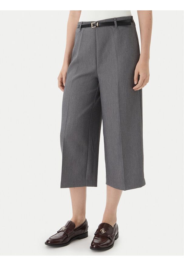 Vero Moda Kuloty Elma 10339926 Szary Wide Leg. Kolor: szary. Materiał: syntetyk